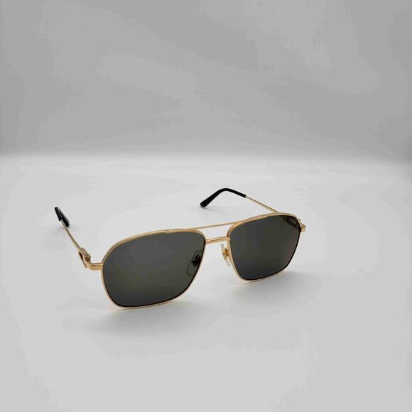 Cartier Other - Cartier CT0306S 003 Gold Square Frame Sunglasses For Men Dark Lenses